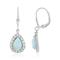 Orecchini in argento con Larimar