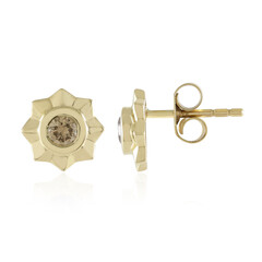 Orecchini in oro con Diamante Champagne I2 (de Melo)