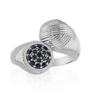 Anello in argento con Zaffiro Blu