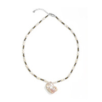Collana in argento con Perla Keshi (TPC)
