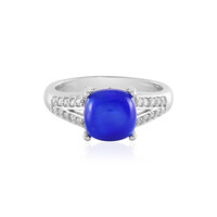Anello in argento con Opale Blu dell'Etiopia