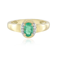 Anello in oro con Smeraldo Colombiano