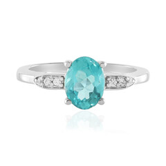 Anello in argento con Apatite Blu