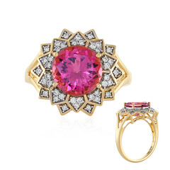 Anello in oro con Tormalina Neon del Congo (D'vyere)