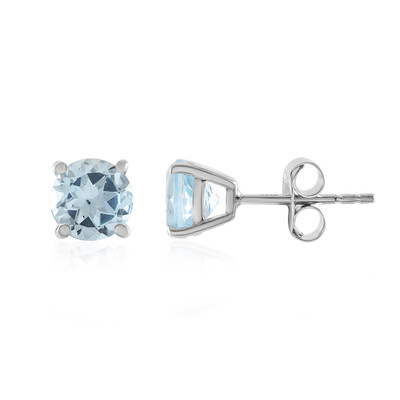 Orecchini in argento con Topazio Blu Cielo