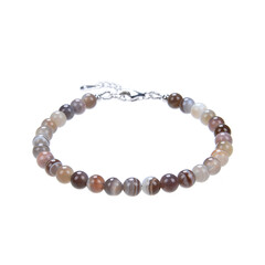 Bracciale in argento con Agata Botswana