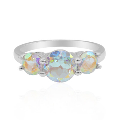 Anello in argento con Topazio Moonlight