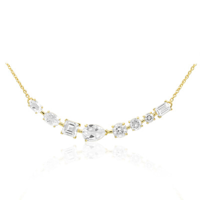 Collana in argento con Topazio Bianco