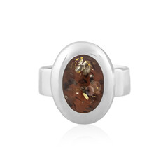 Anello in argento con Ambra Baltica