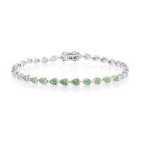 Bracciale in argento con Tsavorite