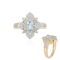 Anello in argento con Acquamarina