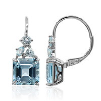 Orecchini in argento con Topazio Blu Cielo