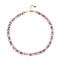 Collana in argento con Ametista Chevron