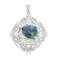 Ciondolo in argento con Azzurrite del K2