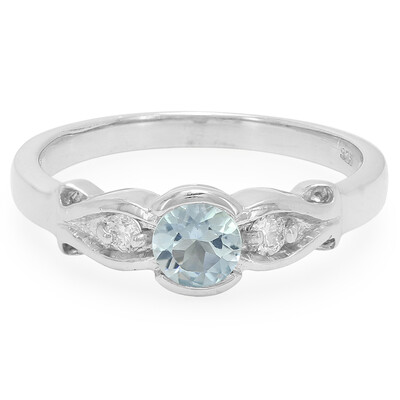 Anello in argento con Acquamarina Sao Domingos