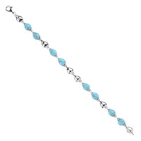 Bracciale in argento con Turchese