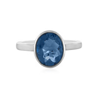Anello in argento con Fluorite Cangiante