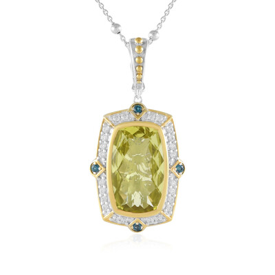 Collana in argento con Quarzo Ouro Verde (Dallas Prince Designs)