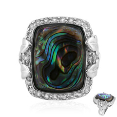 Anello in argento con Conchiglia Abalone (Art of Nature)