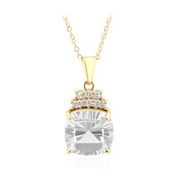 Collana in argento con Topazio Bianco