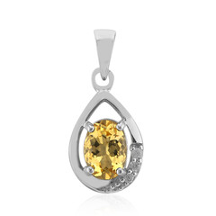 Ciondolo in argento con Berillo Giallo