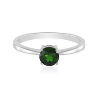 Anello in argento con Diopside Russo