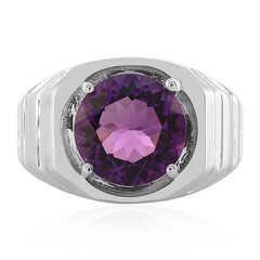Anello da uomo in argento con Ametista