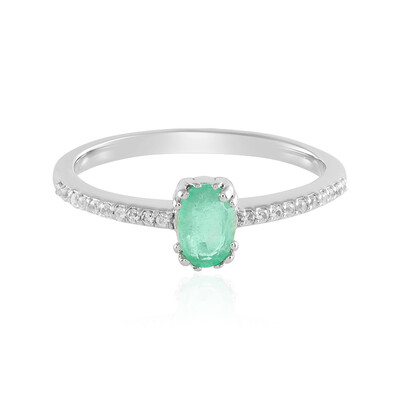 Anello in argento con Smeraldo Russo