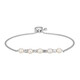 Bracciale in argento con Perla d'Acqua Dolce Bianca