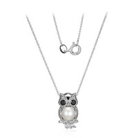 Collana in argento con Perla di Acqua Dolce