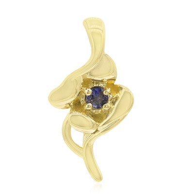 Ciondolo in oro con Dumortierite