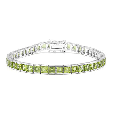 Bracciale in argento con Peridoto della Birmania