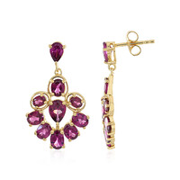 Orecchini in argento con Rodolite