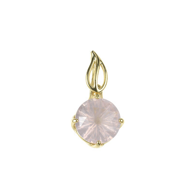 Ciondolo in oro con Quarzo Rosa (dagen)