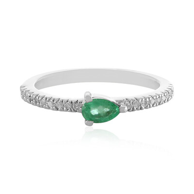 Anello in argento con Smeraldo Etiope
