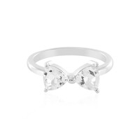 Anello in argento con Topazio Bianco