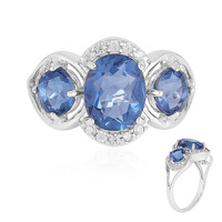 Anello in argento con Fluorite Cangiante