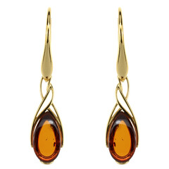 Orecchini in argento con Ambra Baltica