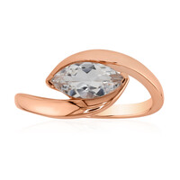 Anello in oro con Danburite Rosa del Messico