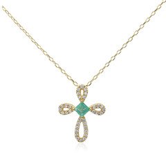 Collana in oro con Smeraldo Zambia AAA (CIRARI)