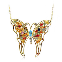 Collana in argento con Topazio Blu Svizzero (Dallas Prince Designs)