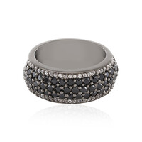 Anello in argento con Spinello Nero