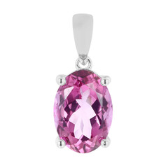 Ciondolo in argento con Topazio Rosa