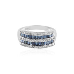 Anello in oro con Zaffiro Blu
