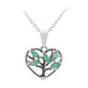 Collana in argento con Smeraldo Brasiliano