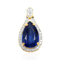Ciondolo in oro con Cianite del Nepal (AMAYANI)