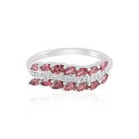Anello in argento con Tormalina Rosa Brasiliana