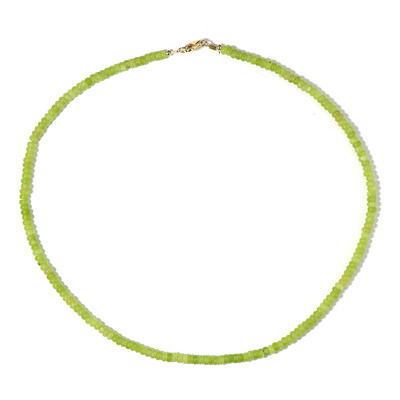 Collana in argento con Agata Lime