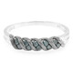 Anello placcato in platino con Diamante Fancy