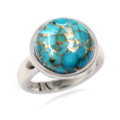 Anello in argento con Turchese Ramato Blu (Faszination Türkis)